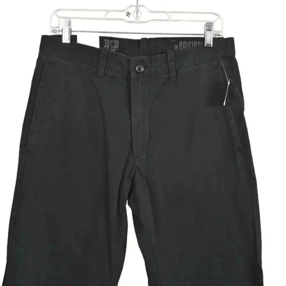 NWT Gap Original Khaki Cotton Pants Straight Leg  Black Size 30x30 - Picture 2 of 9
